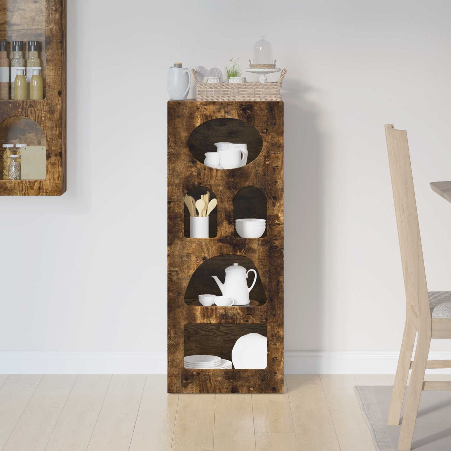 Sideboard ELST Røget eg 40 x 35 x 100,5 cm Konstrueret træ