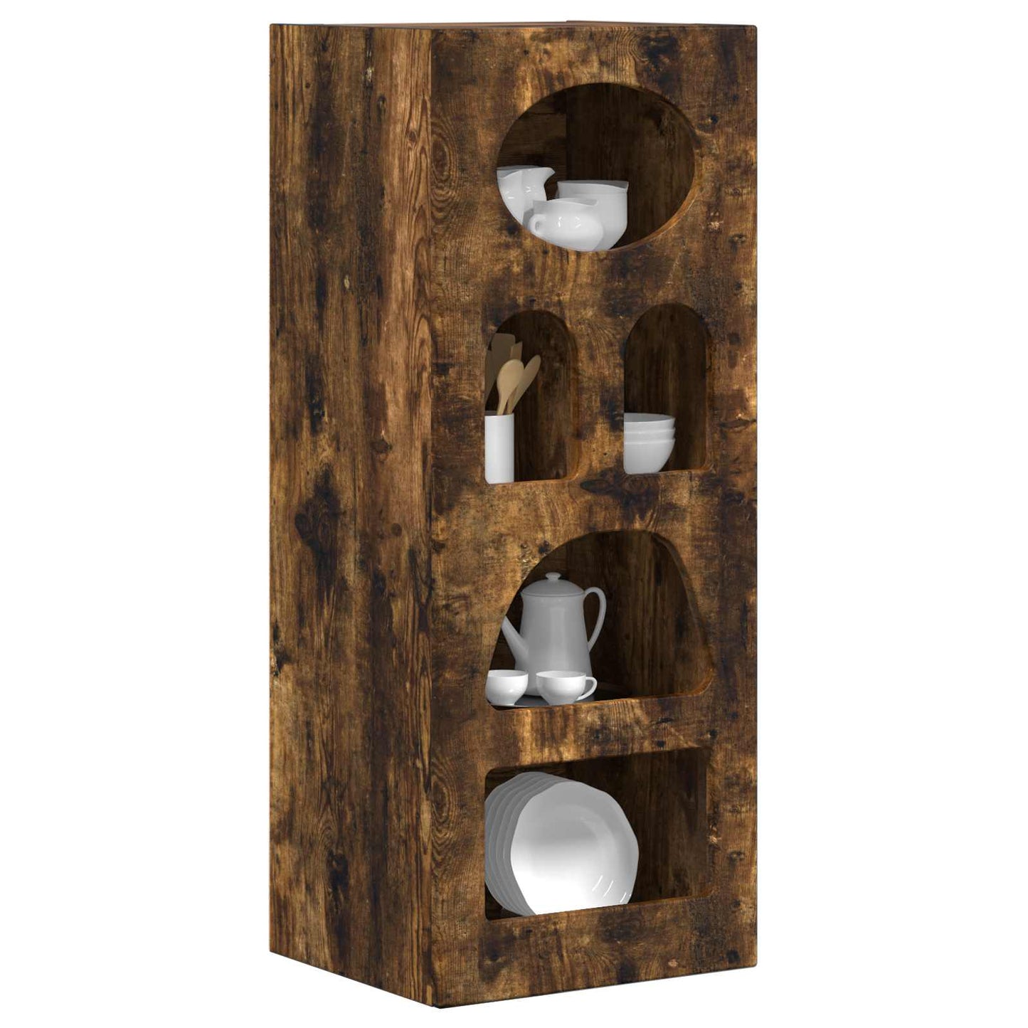 Sideboard ELST Røget eg 40 x 35 x 100,5 cm Konstrueret træ