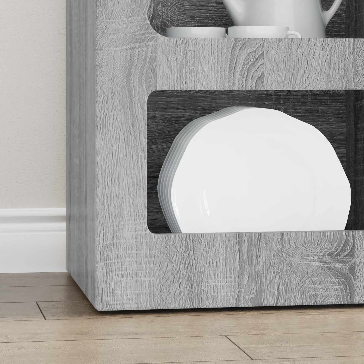 Sideboard ELST Grå Sonoma 40 x 35 x 100,5 cm Konstrueret træ