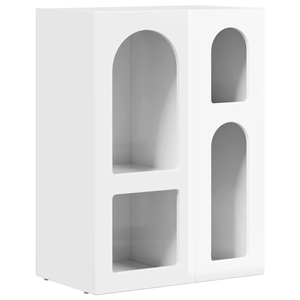 Sideboard ELST Høj gloss hvid 59 x 35 x 80.5 cm Konstrueret træ