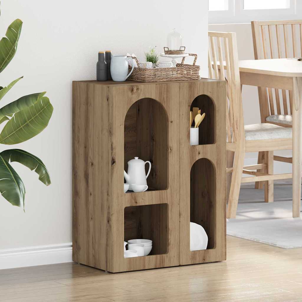 Sideboard ELST Artisan Egetræ 59 x 35 x 80.5 cm Konstrueret træ