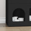 Sideboard ELST Sort 80,5 x 35 x 59 cm Konstrueret træ