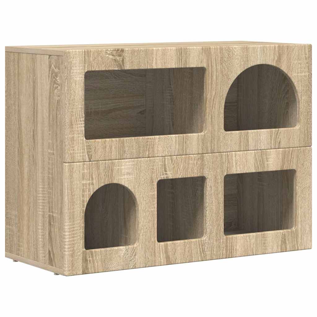 Sideboard ELST Sonoma eg 80,5 x 35 x 59 cm Konstrueret træ
