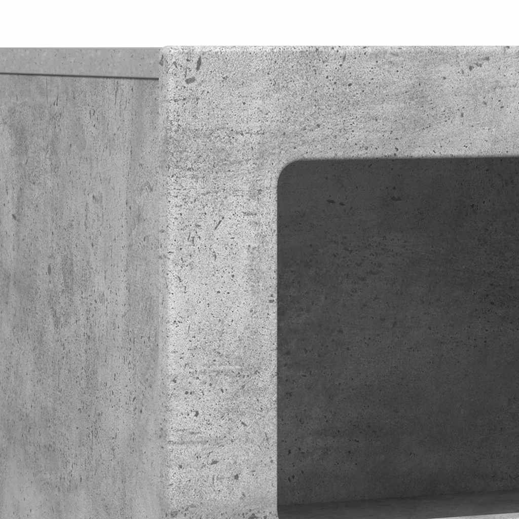Sideboard ELST Beton Grå 80,5 x 35 x 59 cm Konstrueret træ