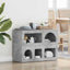 Sideboard ELST Beton Grå 80,5 x 35 x 59 cm Konstrueret træ