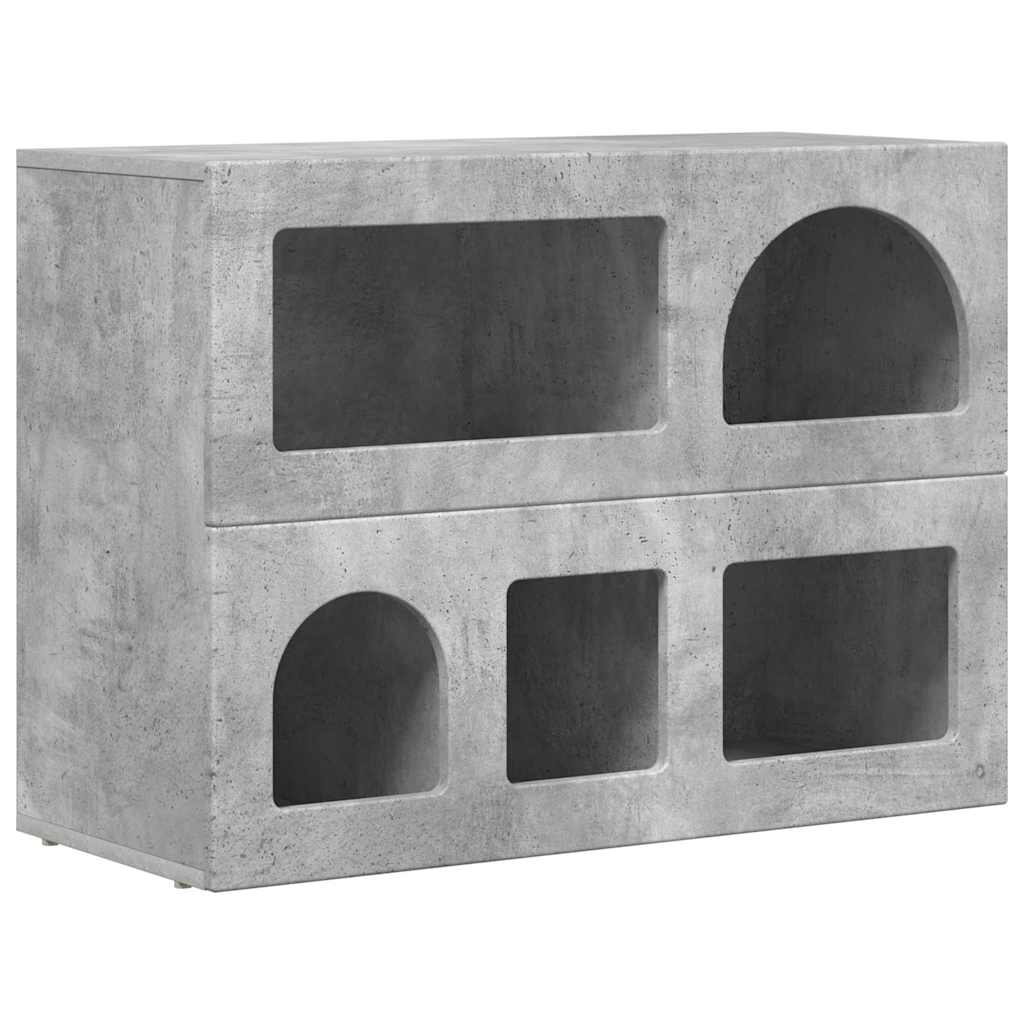 Sideboard ELST Beton Grå 80,5 x 35 x 59 cm Konstrueret træ
