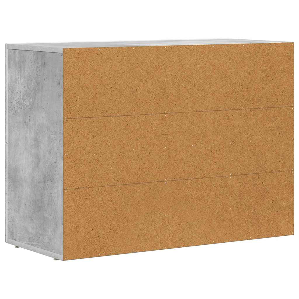 Sideboard ELST Beton Grå 80,5 x 35 x 59 cm Konstrueret træ