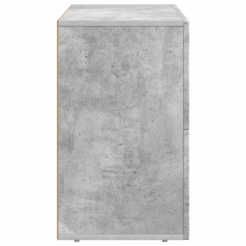 Sideboard ELST Beton Grå 80,5 x 35 x 59 cm Konstrueret træ