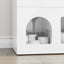Sideboard ELST Høj gloss hvid 80,5 x 35 x 59 cm Konstrueret træ