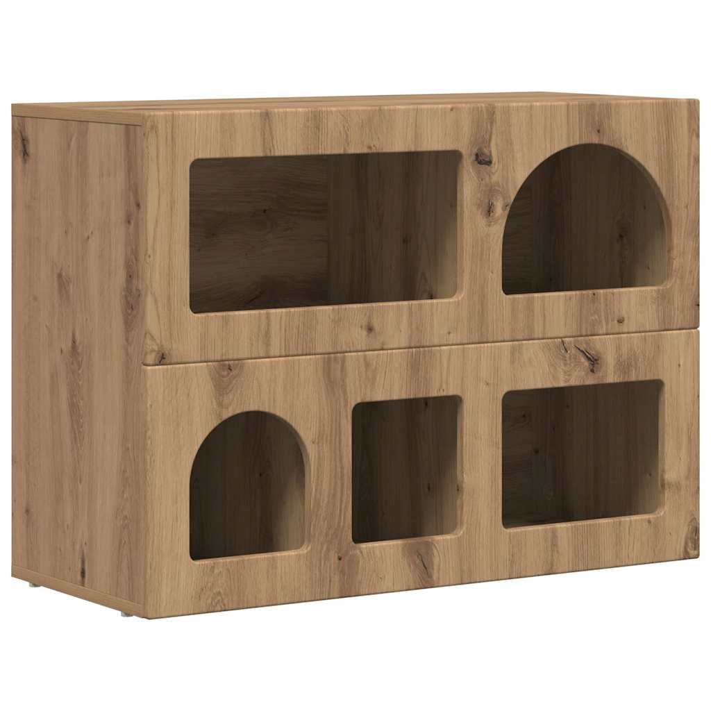 Sideboard ELST Artisan Egetræ 80,5 x 35 x 59 cm Konstrueret træ