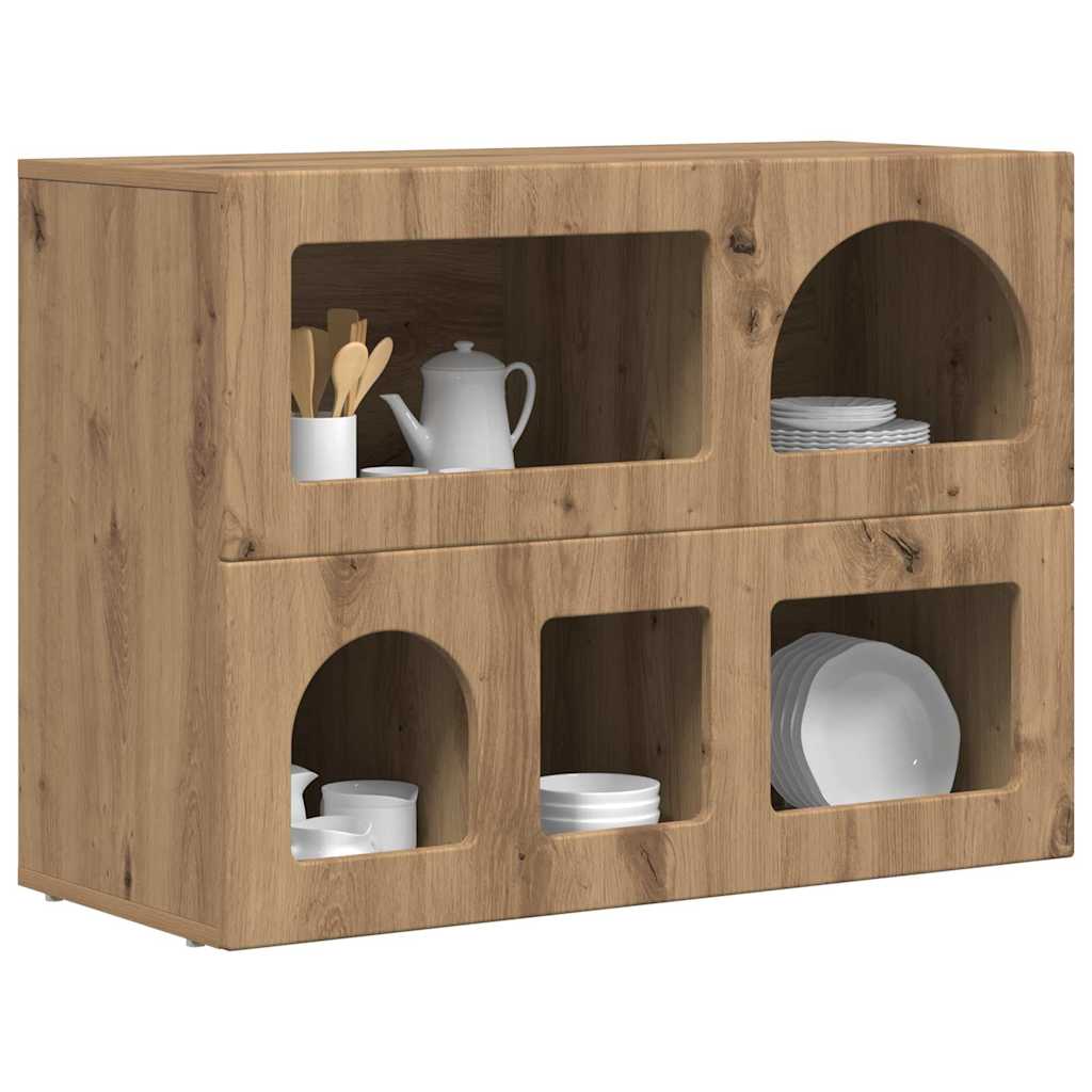 Sideboard ELST Artisan Egetræ 80,5 x 35 x 59 cm Konstrueret træ