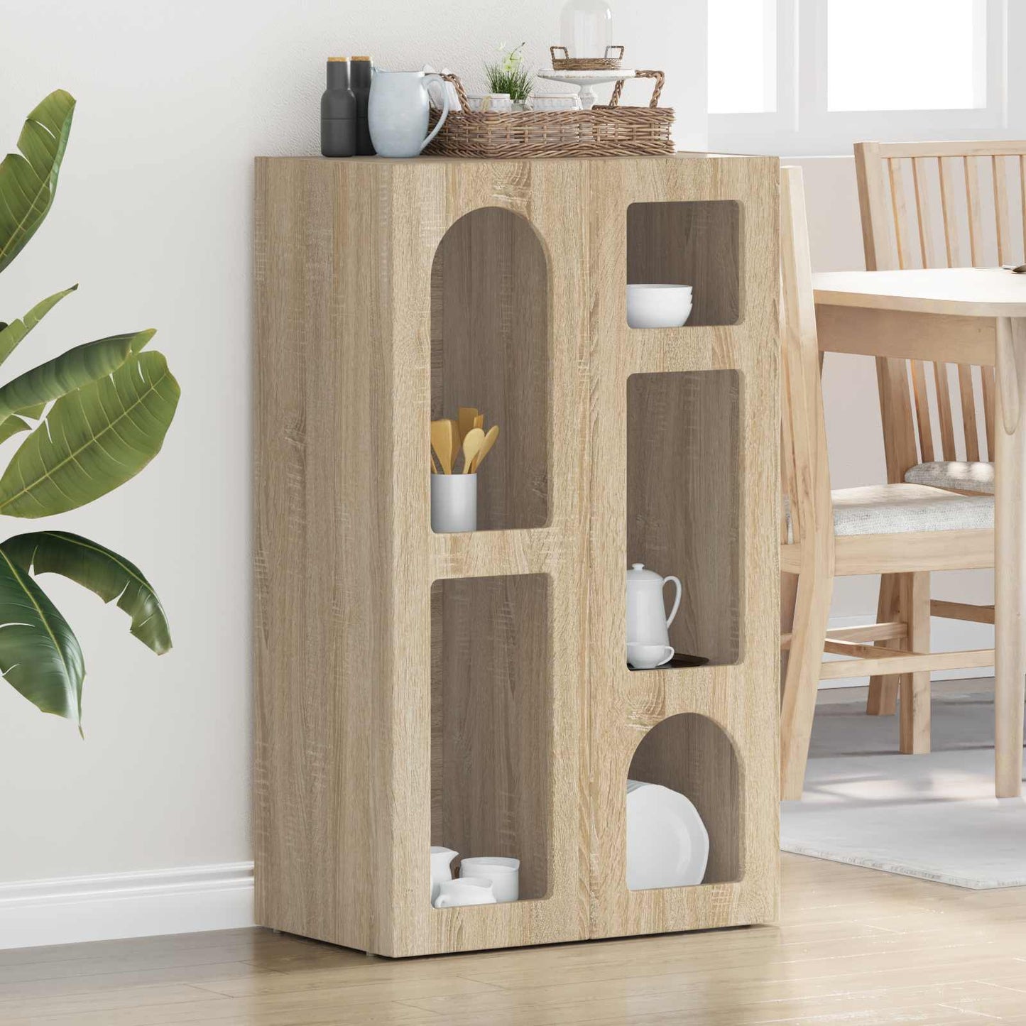 Sideboard ELST Sonoma eg 59 x 35 x 100,5 cm Konstrueret træ