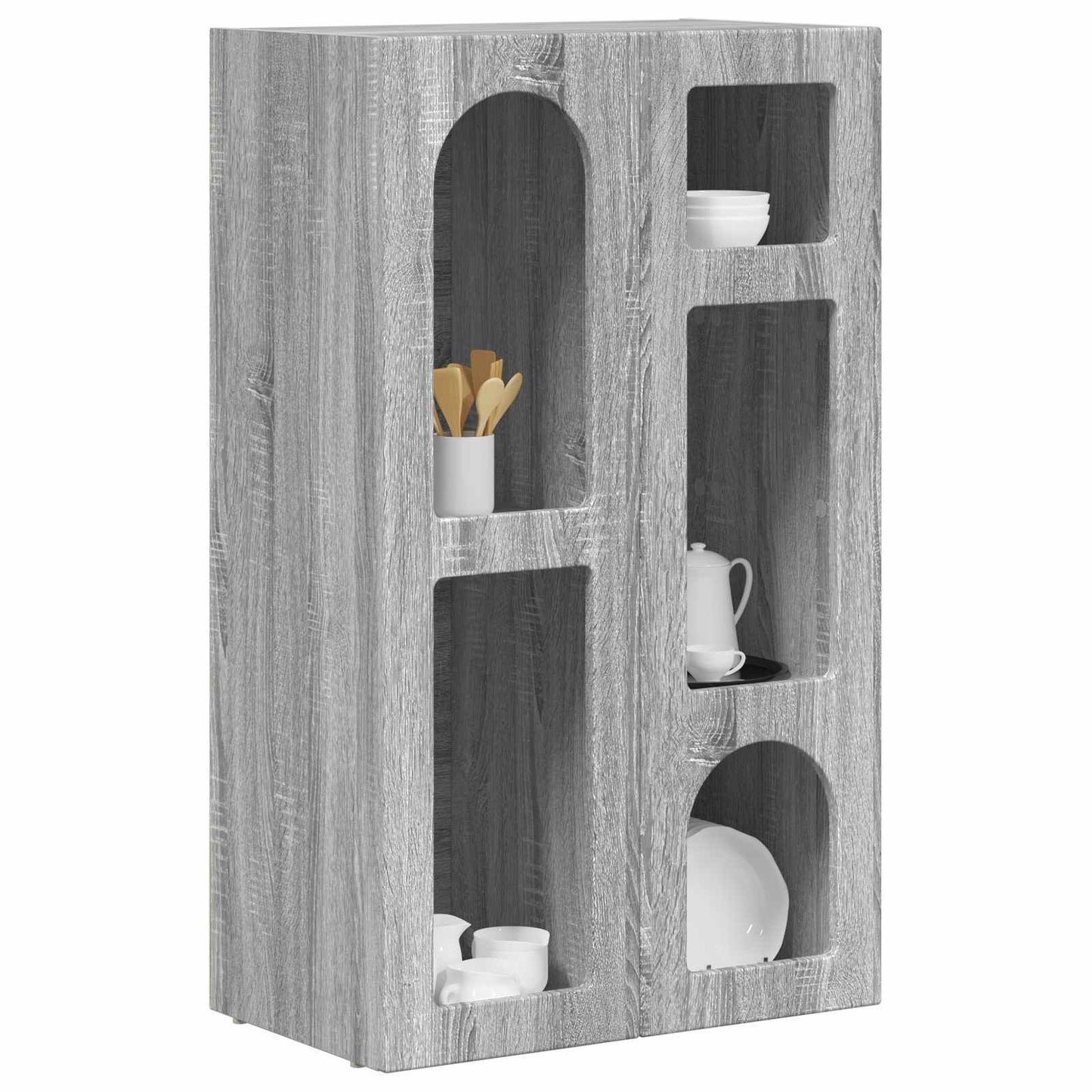 Sideboard ELST Grå Sonoma 59 x 35 x 100,5 cm Konstrueret træ