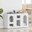 Sideboard ELST Hvid 100 x 35 x 59 cm Konstrueret træ