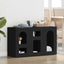 Sideboard ELST Sort 100 x 35 x 59 cm Konstrueret træ
