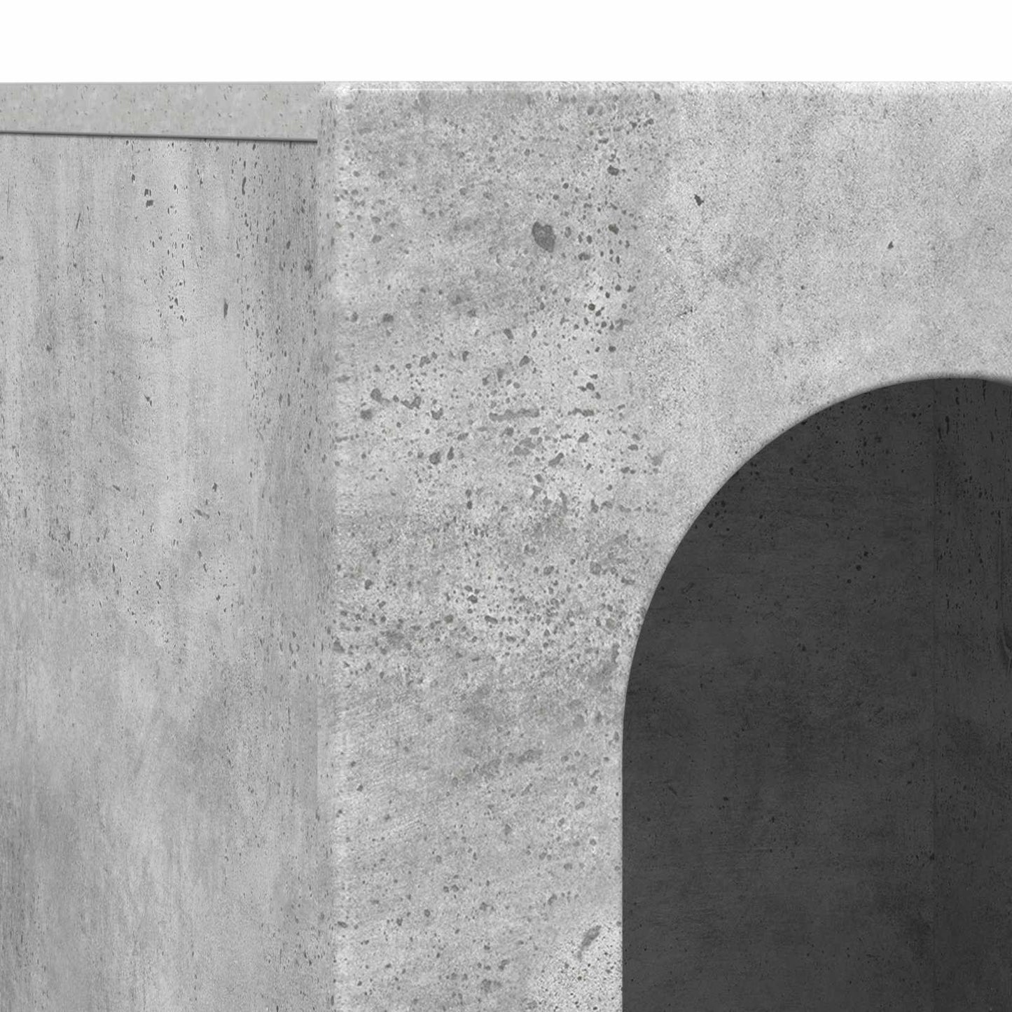 Sideboard ELST Beton Grå 100 x 35 x 59 cm Konstrueret træ