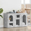 Sideboard ELST Beton Grå 100 x 35 x 59 cm Konstrueret træ