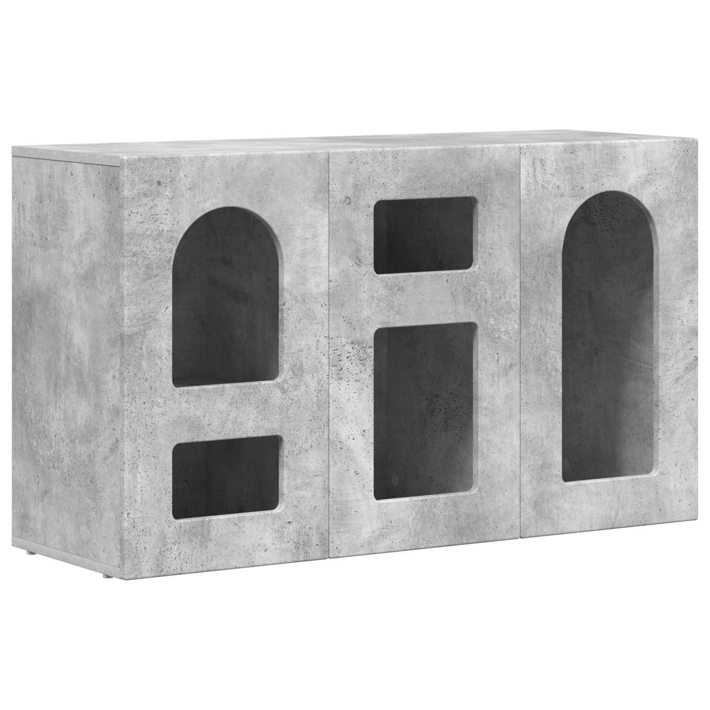 Sideboard ELST Beton Grå 100 x 35 x 59 cm Konstrueret træ