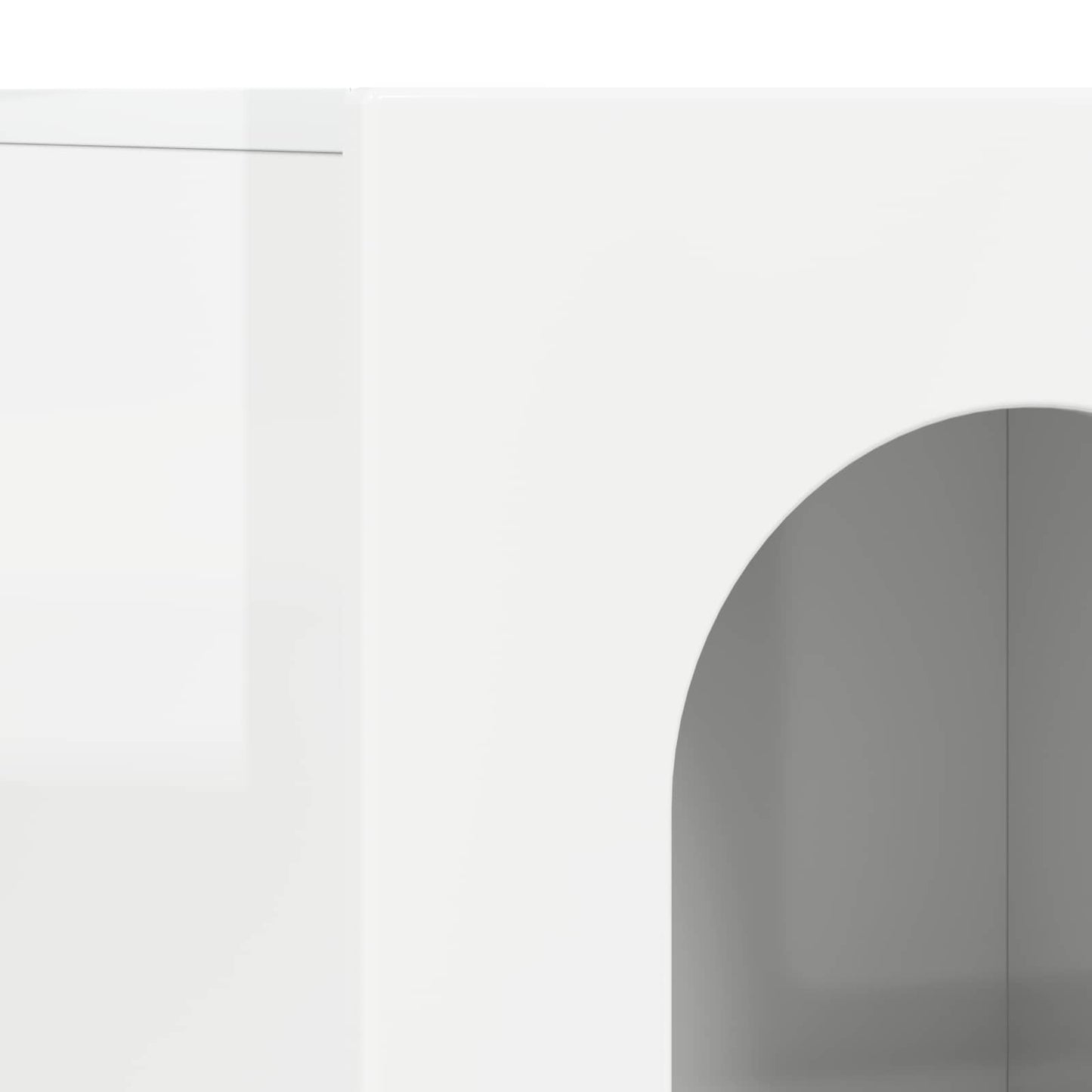 Sideboard ELST Høj gloss hvid 100 x 35 x 59 cm Konstrueret træ