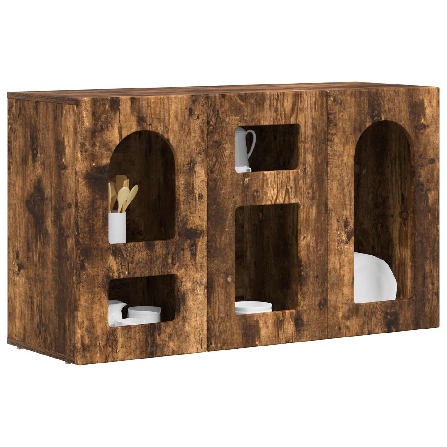 Sideboard ELST Røget eg 100 x 35 x 59 cm Konstrueret træ