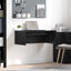 Væghængt skrivebord Sort eg 80 x 45 x 30 cm Konstrueret træ