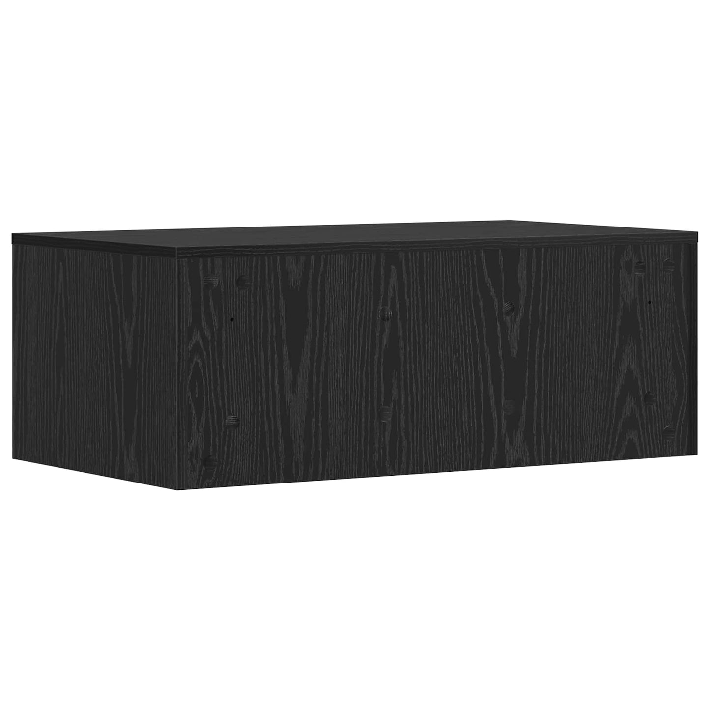 Væghængt skrivebord Sort eg 80 x 45 x 30 cm Konstrueret træ