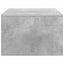Væghængt skrivebord Beton Grå 80 x 45 x 30 cm Konstrueret træ
