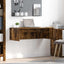 Væghængt skrivebord Røget eg 100 x 45 x 30 cm Konstrueret træ