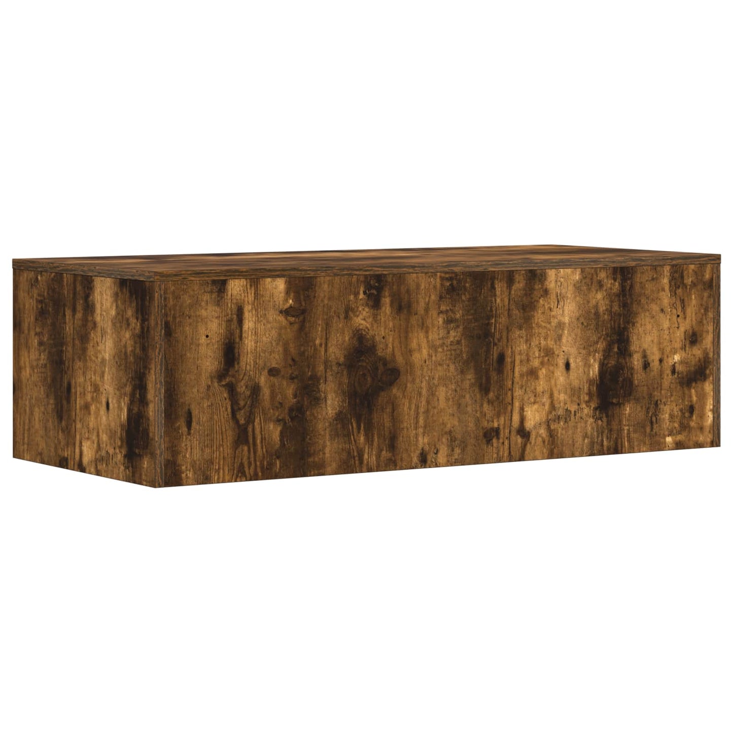 Væghængt skrivebord Røget eg 100 x 45 x 30 cm Konstrueret træ