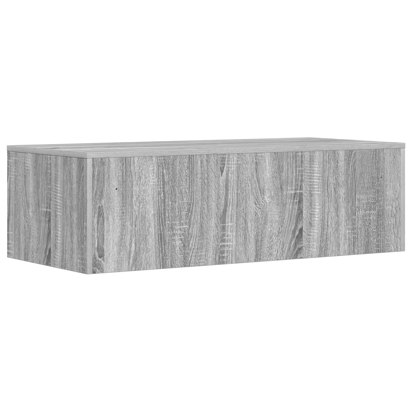 Væghængt skrivebord Grå Sonoma 100 x 45 x 30 cm Konstrueret træ