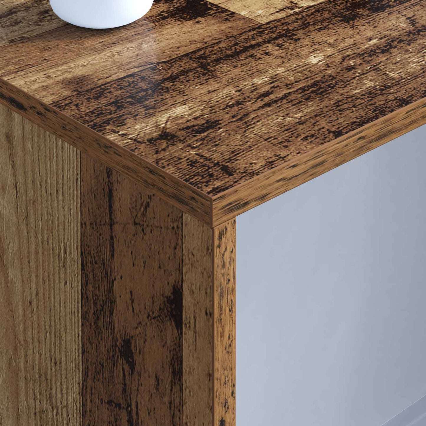 Væghængt skrivebord Vægmonteret Gammelt træ 100 x 45 x 30 cm