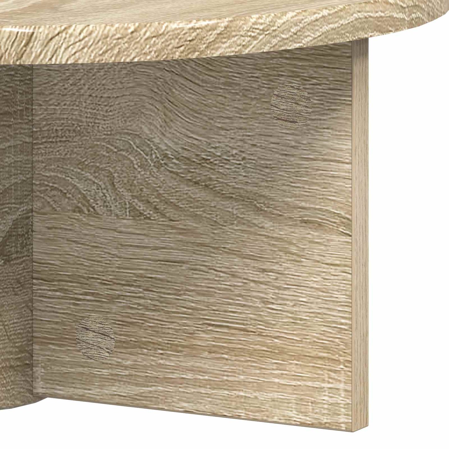 Væghylde 2 pcs Sonoma eg 38 x 19 x 19 cm Konstrueret træ