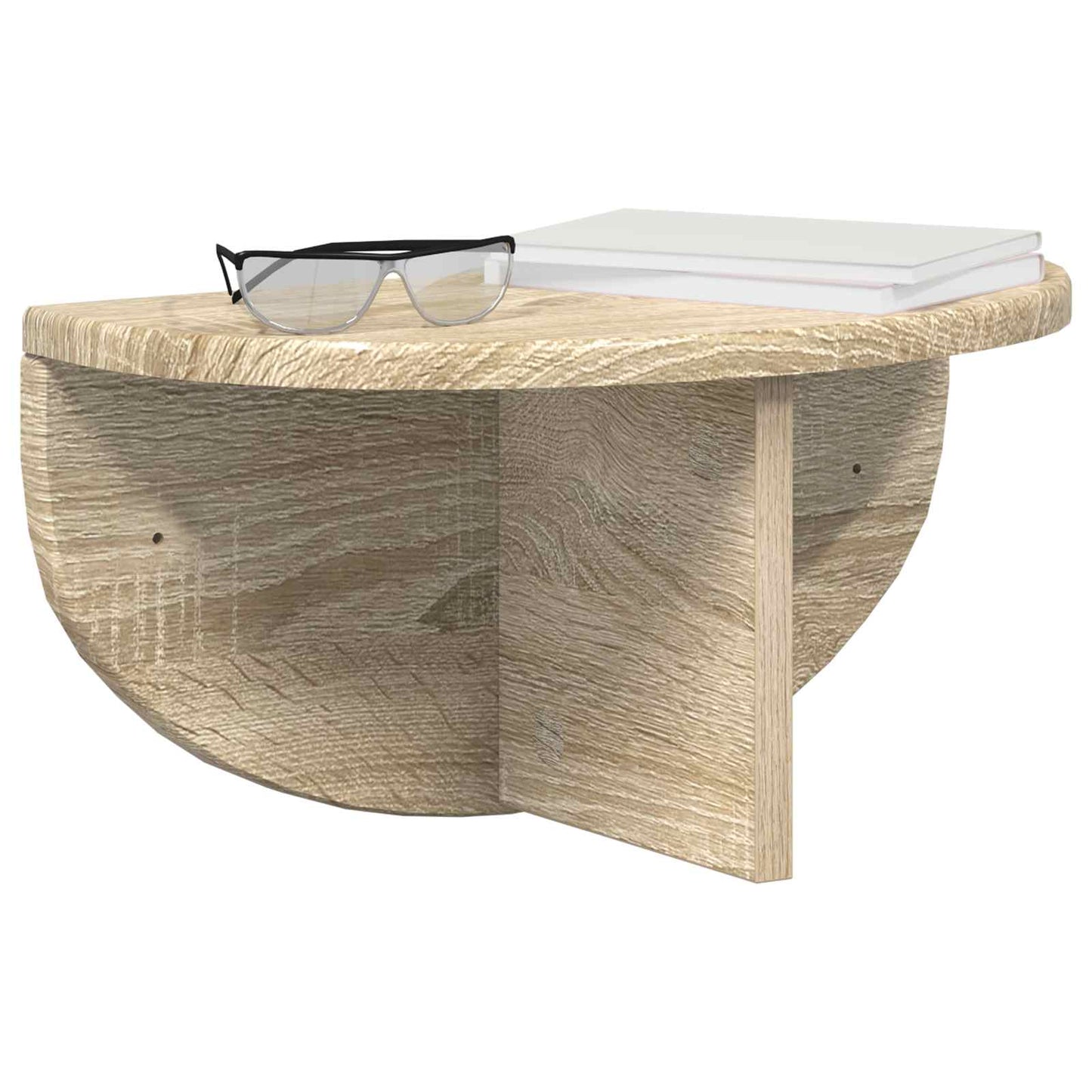 Væghylde 2 pcs Sonoma eg 38 x 19 x 19 cm Konstrueret træ