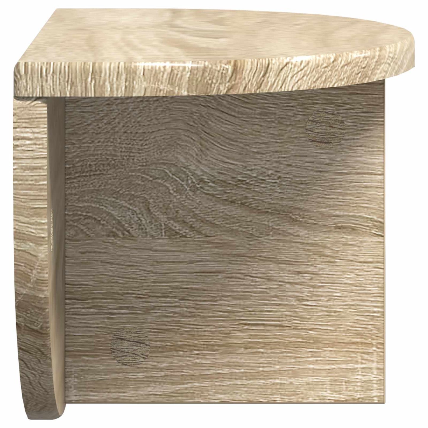 Væghylde 2 pcs Sonoma eg 38 x 19 x 19 cm Konstrueret træ