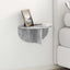 Væghylde 2 pcs Beton Grå 38 x 19 x 19 cm Konstrueret træ