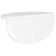 Væghylde 2 pcs Høj gloss hvid 38 x 19 x 19 cm Konstrueret træ