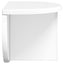 Væghylde 2 pcs Høj gloss hvid 38 x 19 x 19 cm Konstrueret træ
