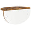 Væghylde 2 pcs Røget eg 38 x 19 x 19 cm Konstrueret træ