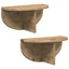 Væghylde Vægmonteret 2 pcs Artisan Egetræ 38 x 19 x 19 cm
