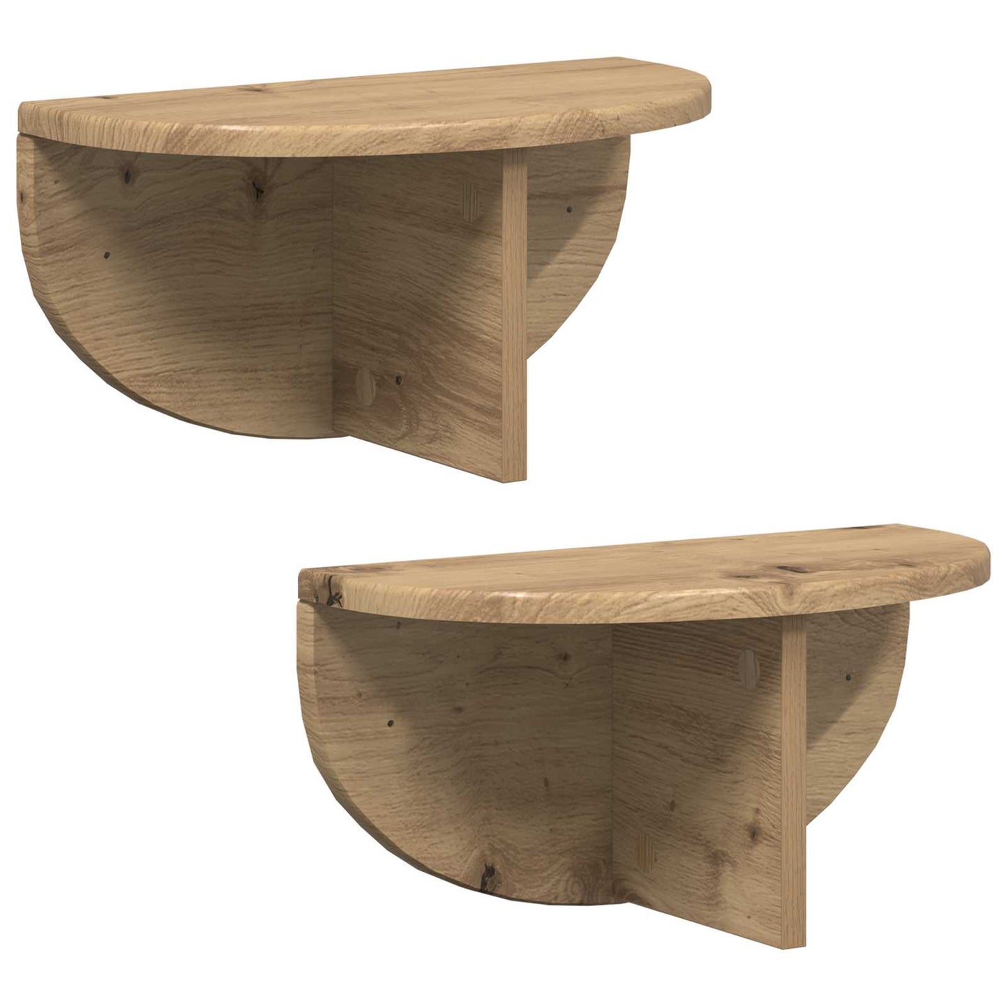 Væghylde Vægmonteret 2 pcs Artisan Egetræ 38 x 19 x 19 cm