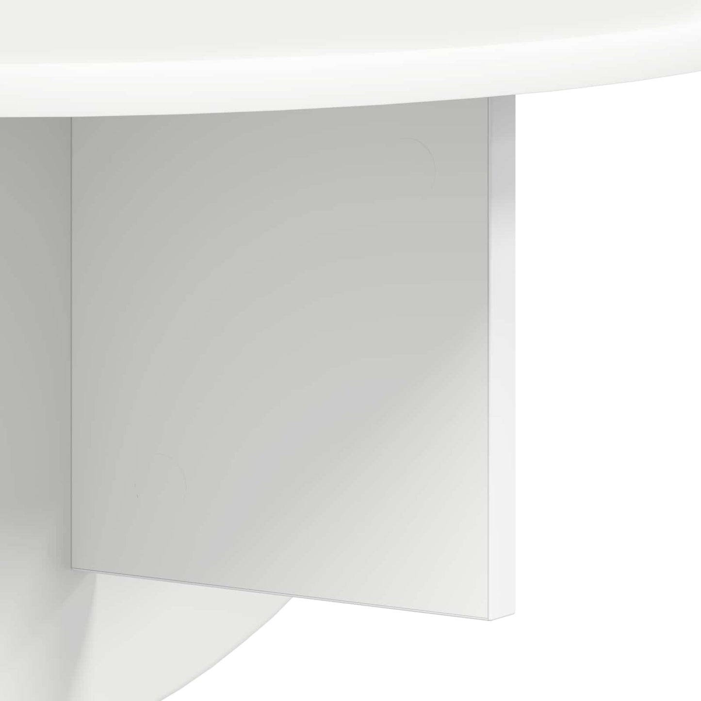Væghylde Vægmonteret 2 pcs Hvid 48 x 24 x 24 cm Konstrueret træ