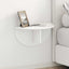 Væghylde Vægmonteret 2 pcs Hvid 48 x 24 x 24 cm Konstrueret træ