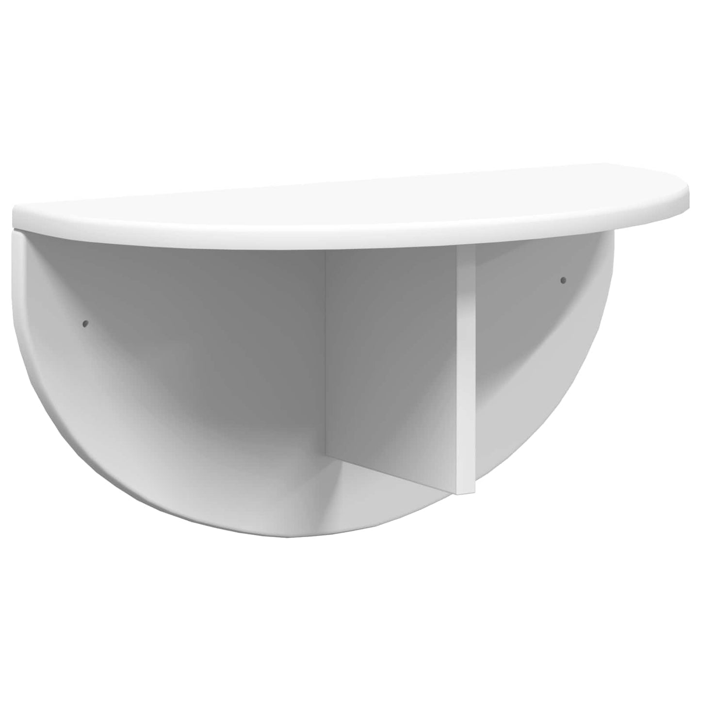 Væghylde Vægmonteret 2 pcs Hvid 48 x 24 x 24 cm Konstrueret træ