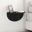 Væghylde Vægmonteret 2 pcs Sort 48 x 24 x 24 cm Konstrueret træ