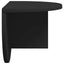 Væghylde Vægmonteret 2 pcs Sort 48 x 24 x 24 cm Konstrueret træ