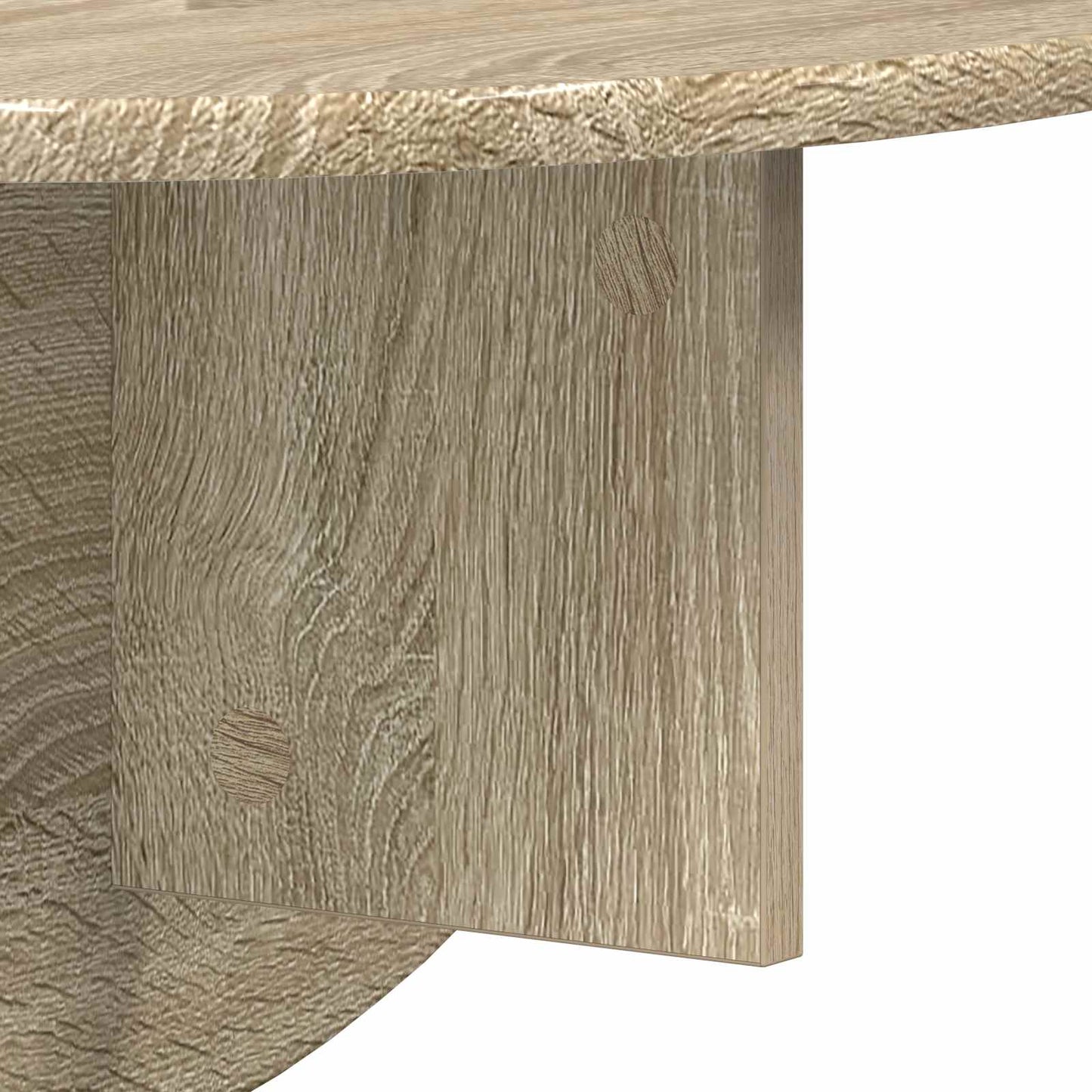 Væghylde 2 pcs Sonoma eg 48 x 24 x 24 cm Konstrueret træ