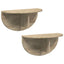 Væghylde 2 pcs Sonoma eg 48 x 24 x 24 cm Konstrueret træ