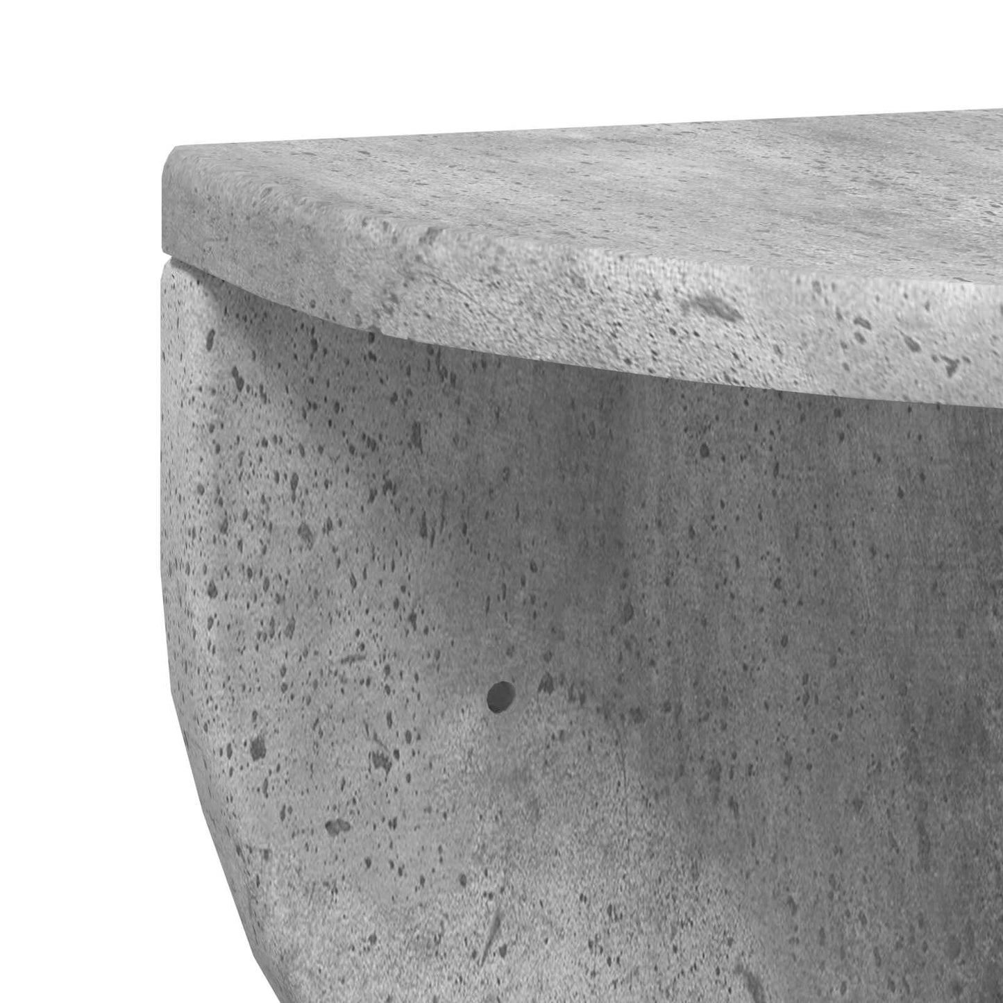 Væghylde Vægmonteret Beton Grå 48 x 24 x 24 cm Konstrueret træ