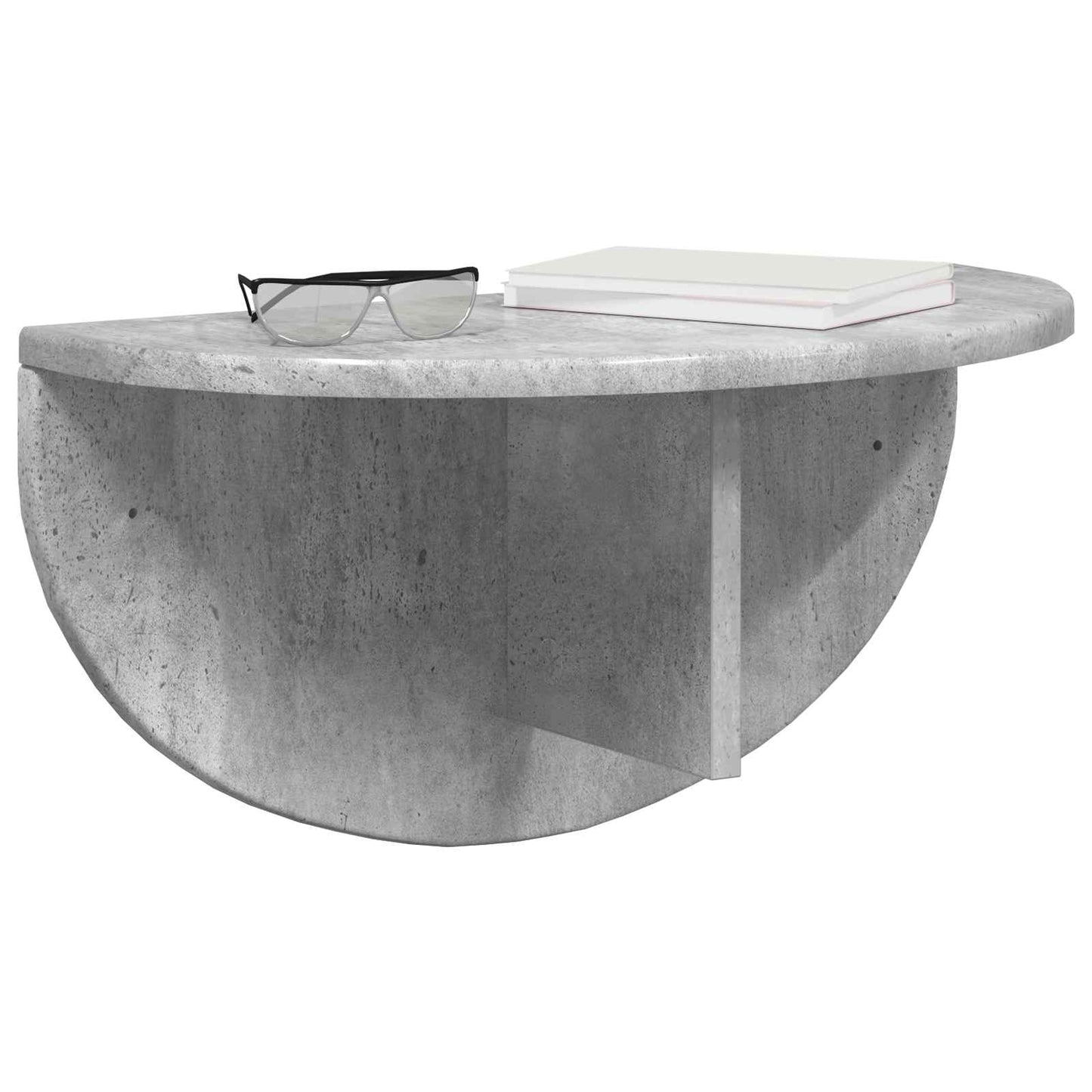 Væghylde Vægmonteret Beton Grå 48 x 24 x 24 cm Konstrueret træ
