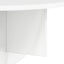 Væghylde 2 stk. Høj gloss hvid 48 x 24 x 24 cm Konstrueret træ